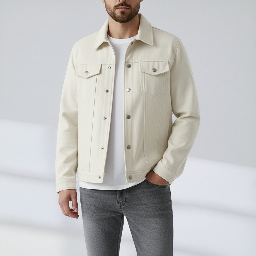 Santino Suede Trucker Jacket