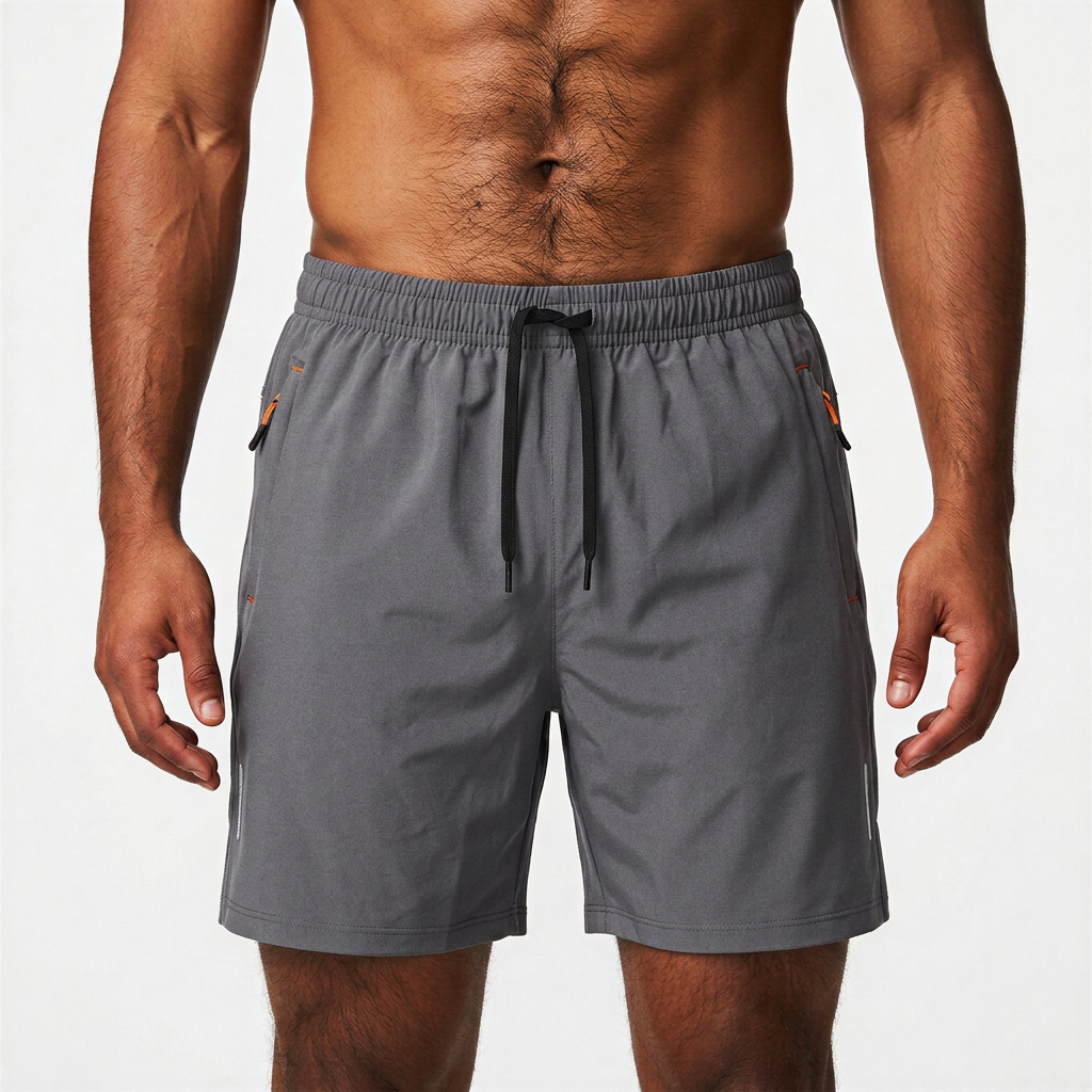 Men’s Performance Shorts with Zippered Pockets 7"